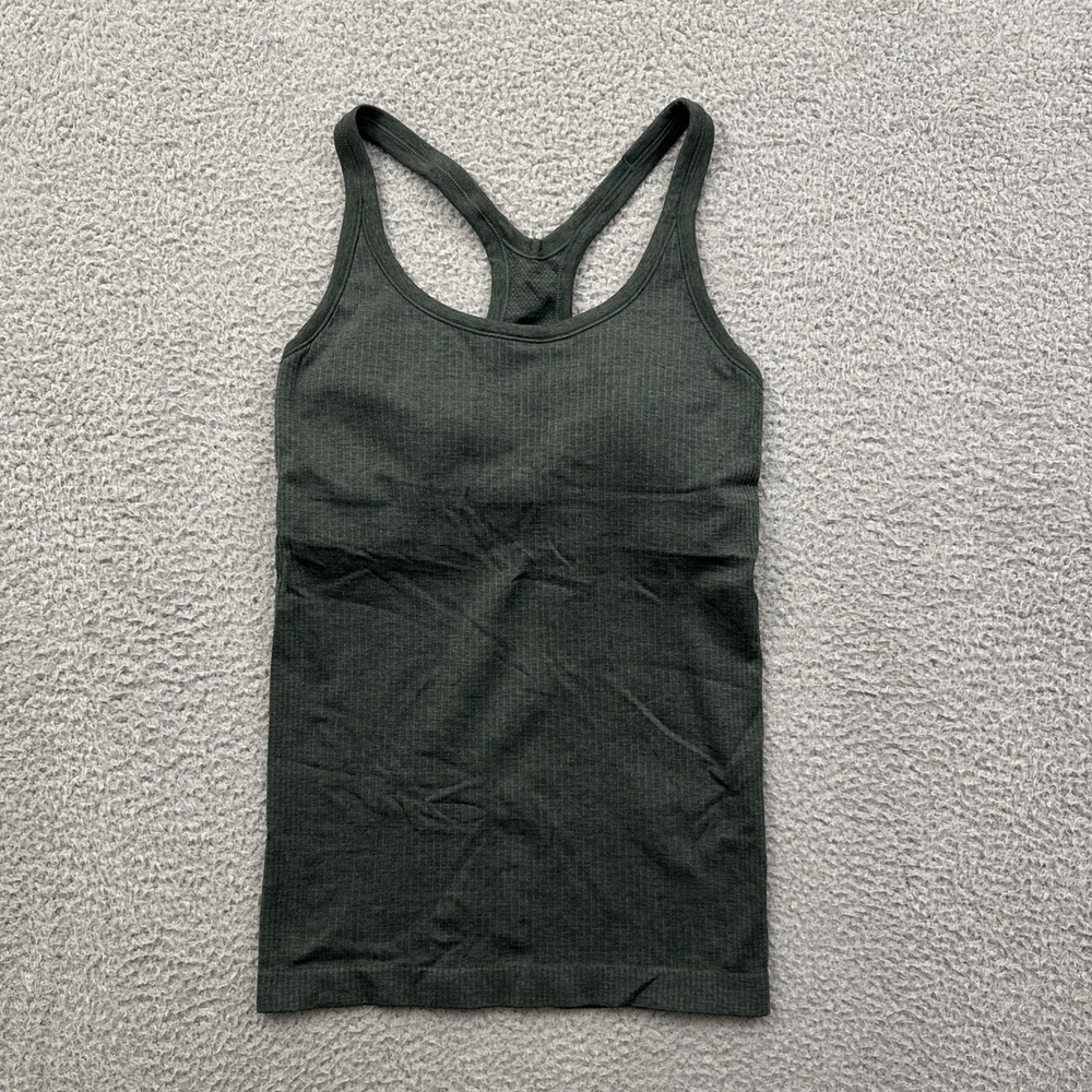 Lululemon Ebb To Street Tank Top Smoked Spruce Green Athletic Athleisure Women 6